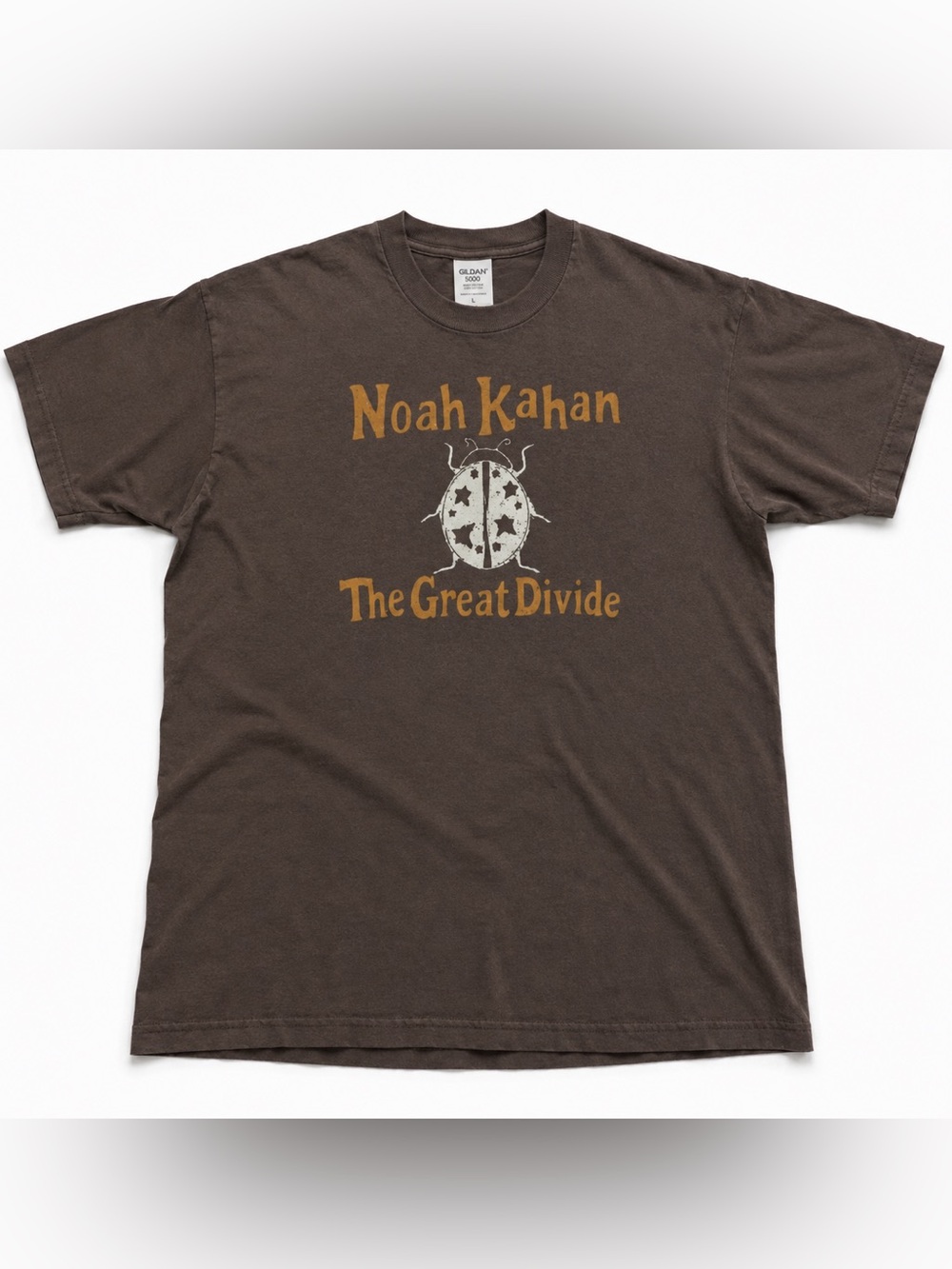 Gildan Noah Kahan The Great Divide Tee - Black & Gold Print